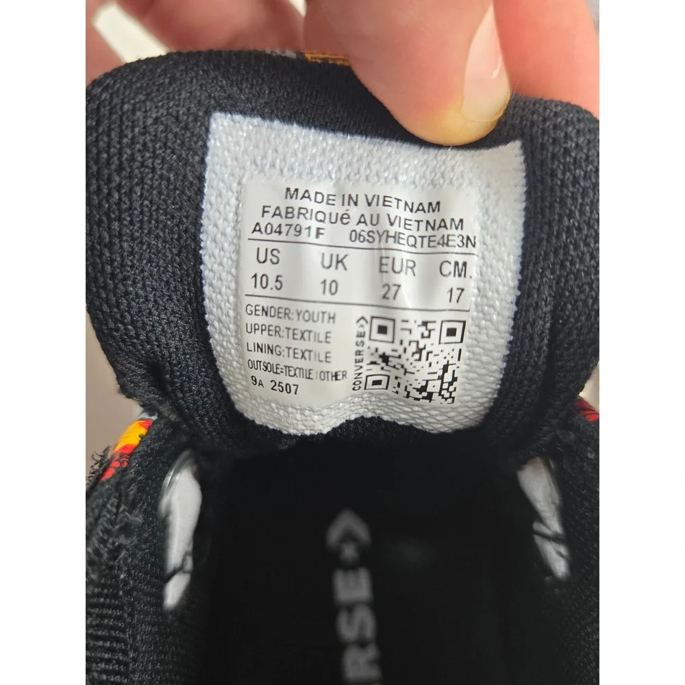 Converse Chuck Taylor All Star High Top Race Car Print Sneakers Kids 10.5
